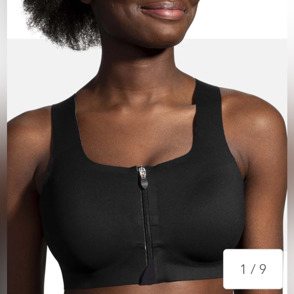 Brook - Dare Zip 2.0 Run bra - black